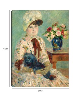 Foto 6 | Cuadro Decorativo - Señorita Charlotte Bertheir- Pierre-auguste Renoir - Fotografía - 28x36 - Impresión En Lie
