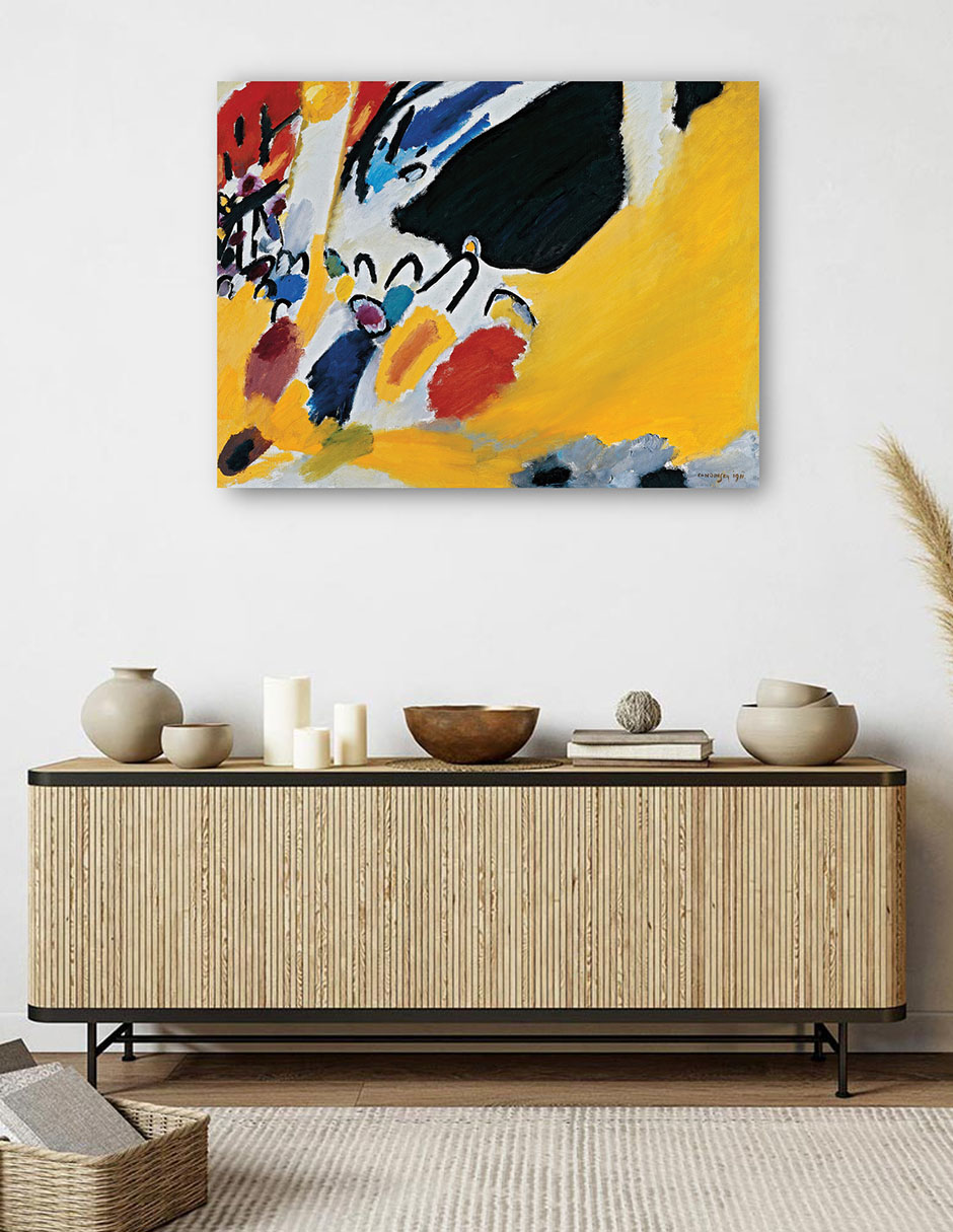 Foto 6 pulgar | Cuadro Decorativo - Impresión Iii (concierto) (1911)- Wassily Kandinsky - Abstracto - 46x61 - Impresión En Lien