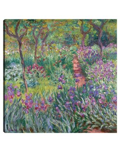 Foto 1 | Cuadro Decorativo - El Jardín Del Artista En Giverny (1900)- Claude Monet - Floral - 72x72 - Impresión En Lienzo