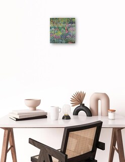 Foto 2 | Cuadro Decorativo - El Jardín Del Artista En Giverny (1900)- Claude Monet - Floral - 72x72 - Impresión En Lienzo