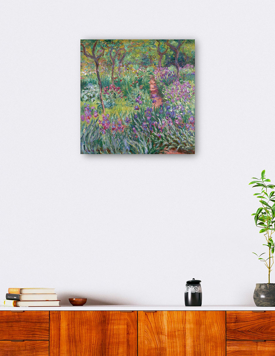 Foto 6 pulgar | Cuadro Decorativo - El Jardín Del Artista En Giverny (1900)- Claude Monet - Floral - 72x72 - Impresión En Lienzo