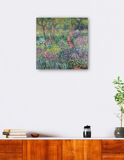 Foto 5 | Cuadro Decorativo - El Jardín Del Artista En Giverny (1900)- Claude Monet - Floral - 72x72 - Impresión En Lienzo
