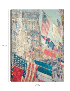 Foto 6 | Cuadro Decorativo - Día De Los Aliados, Mayo De 1917, 1917- Childe Hassam - Religión - 69x92 - Impresión En L