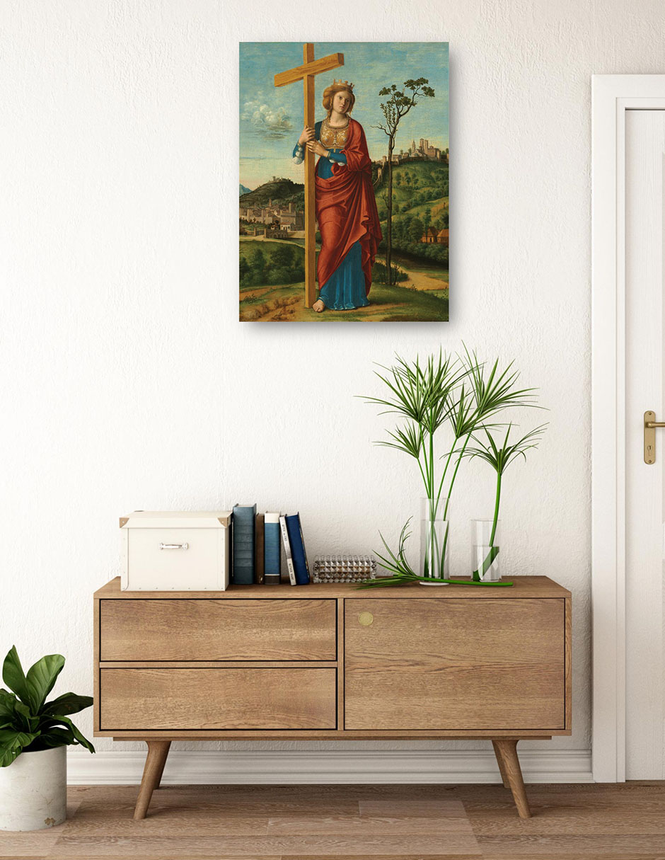 Foto 4 pulgar | Cuadro Decorativo - Santa Elena- Cima Da Conegliano - Religión - 69x92 - Impresión En Lienzo - Fine Art Tj
