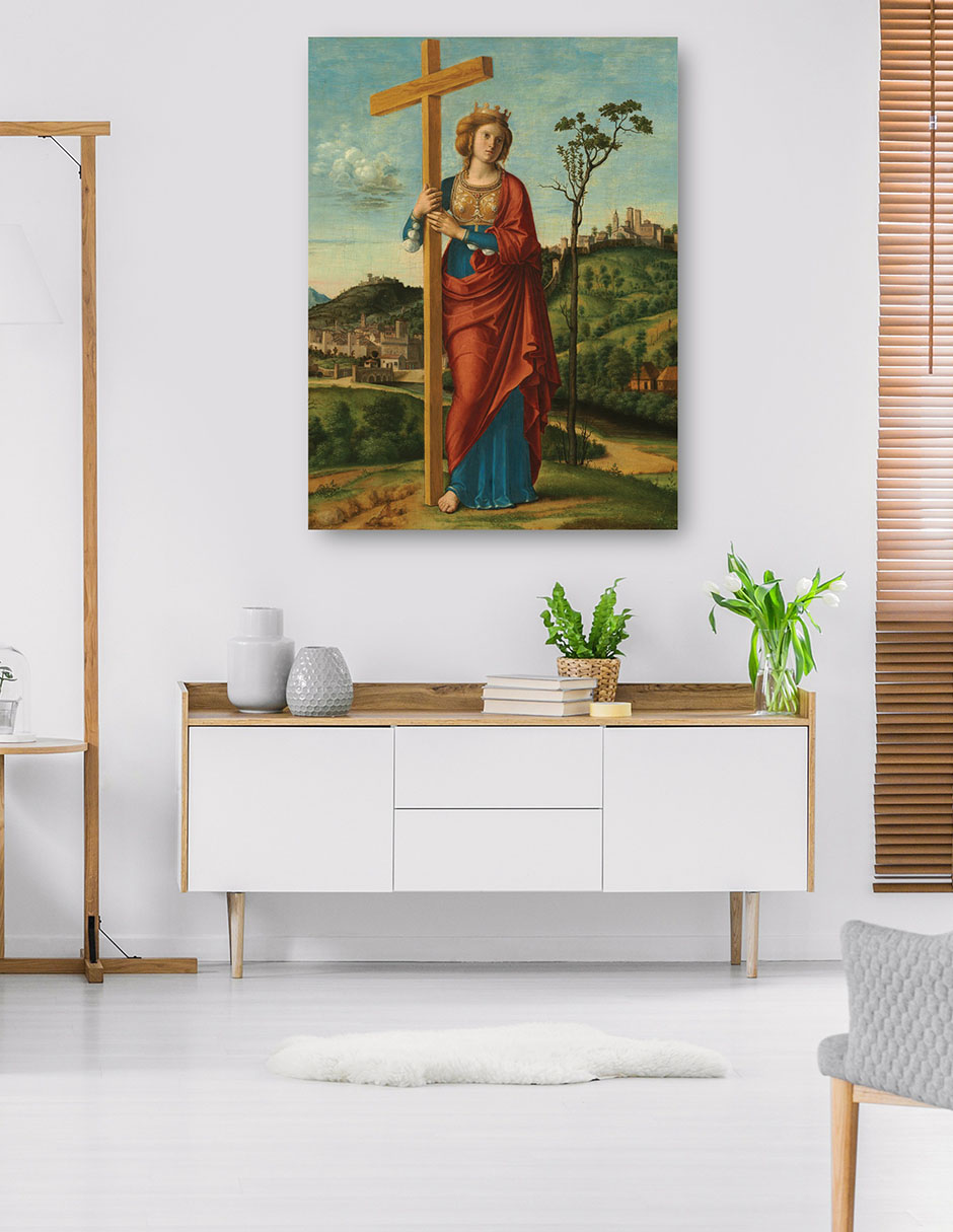 Foto 6 pulgar | Cuadro Decorativo - Santa Elena- Cima Da Conegliano - Religión - 69x92 - Impresión En Lienzo - Fine Art Tj