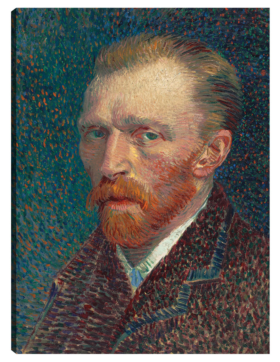 Foto 2 pulgar | Cuadro Decorativo - Autorretrato 1887- Vincent Van Gogh - Fotografía - 69x92 - Impresión En Lienzo - Fine Art Tj