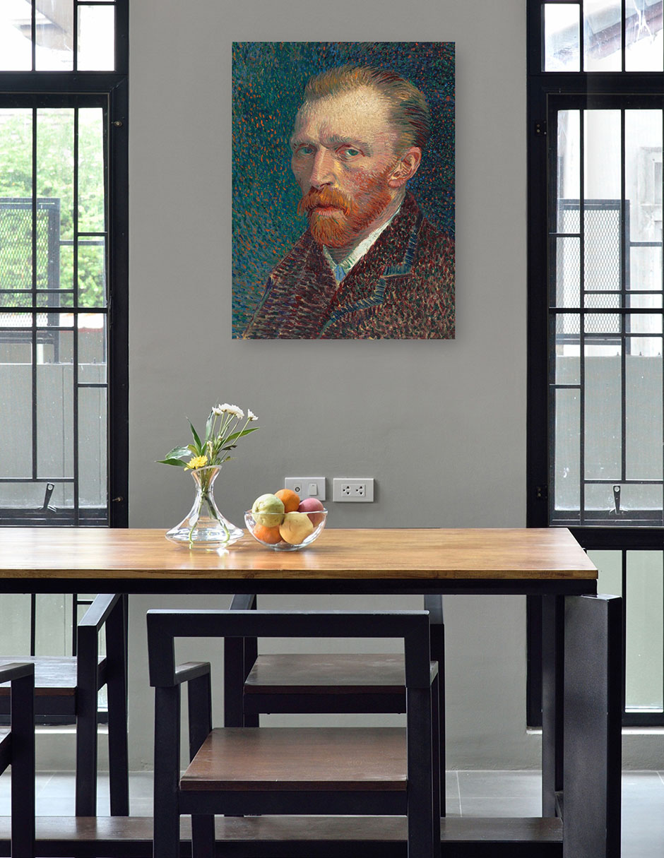 Foto 5 pulgar | Cuadro Decorativo - Autorretrato 1887- Vincent Van Gogh - Fotografía - 69x92 - Impresión En Lienzo - Fine Art Tj