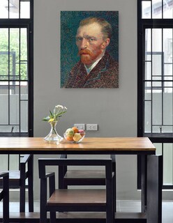 Foto 4 | Cuadro Decorativo - Autorretrato 1887- Vincent Van Gogh - Fotografía - 69x92 - Impresión En Lienzo - Fine Art Tj