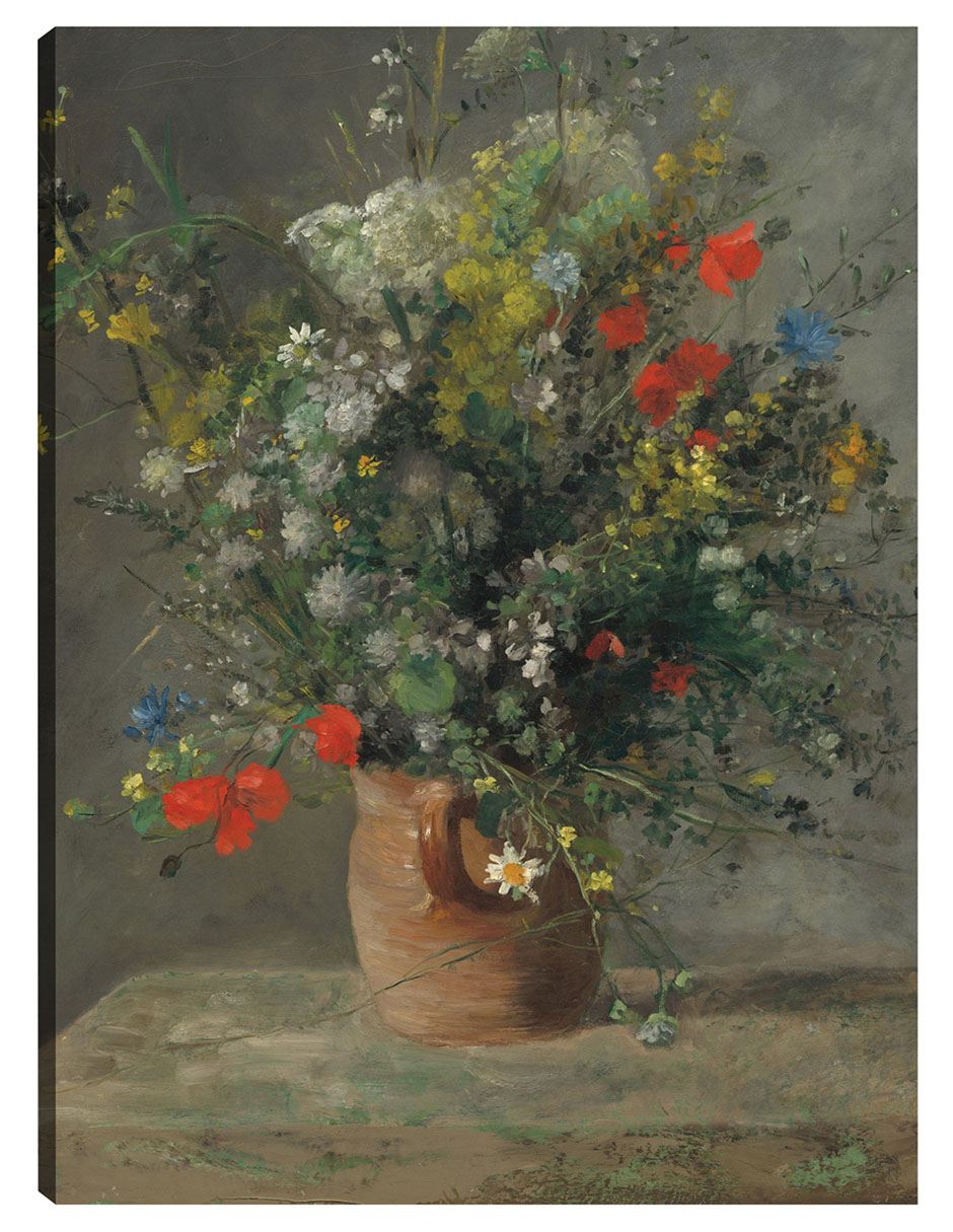 Foto 1 | Cuadro Decorativo - Flores En Un Florero- Pierre-auguste Renoir - Floral - 69x92 - Impresión En Lienzo - Fine Art Tj