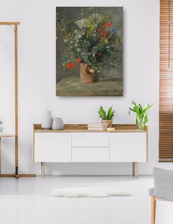 Foto 5 | Cuadro Decorativo - Flores En Un Florero- Pierre-auguste Renoir - Floral - 69x92 - Impresión En Lienzo - Fine Art Tj