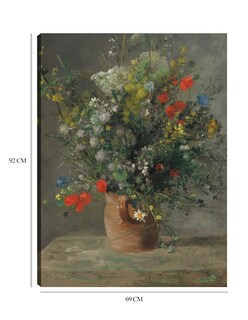 Foto 6 | Cuadro Decorativo - Flores En Un Florero- Pierre-auguste Renoir - Floral - 69x92 - Impresión En Lienzo - Fine Art Tj