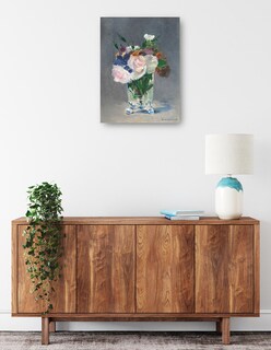 Foto 2 | Cuadro Decorativo - Flores En Un Jarrón De Cristal- Edouard Manet - Floral - 77x102 - Impresión En Lienzo - Fine Art Tj
