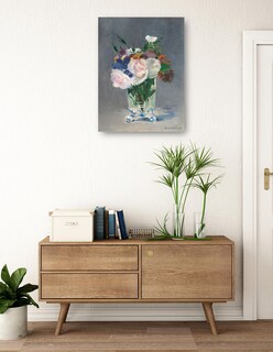 Foto 3 | Cuadro Decorativo - Flores En Un Jarrón De Cristal- Edouard Manet - Floral - 77x102 - Impresión En Lienzo - Fine Art Tj