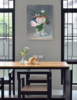 Foto 4 | Cuadro Decorativo - Flores En Un Jarrón De Cristal- Edouard Manet - Floral - 77x102 - Impresión En Lienzo - Fine Art Tj