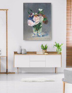 Foto 5 | Cuadro Decorativo - Flores En Un Jarrón De Cristal- Edouard Manet - Floral - 77x102 - Impresión En Lienzo - Fine Art Tj