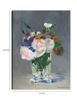 Foto 6 | Cuadro Decorativo - Flores En Un Jarrón De Cristal- Edouard Manet - Floral - 77x102 - Impresión En Lienzo - Fine Art Tj
