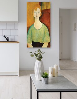 Foto 5 | Cuadro Decorativo - Chica Con Una Blusa Verde- Amedeo Modigliani - Fotografía - 54x102 - Impresión En Lienzo - Fine