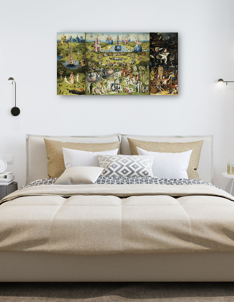 Foto 5 | Cuadro Decorativo - El Jardín De Las Delicias 1504 Ii- Hieronymus Bosch - Fotografía - 34x64 - Impresión En L