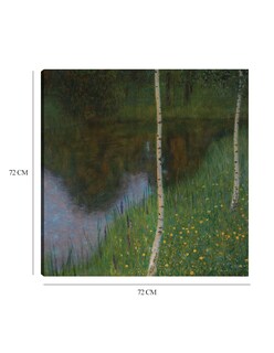 Foto 6 | Cuadro Decorativo - A Orillas Del Lago Con Abedules- Gustav Klimt - Paisaje - 72x72 - Impresión En Lienzo - Fine Art Tj