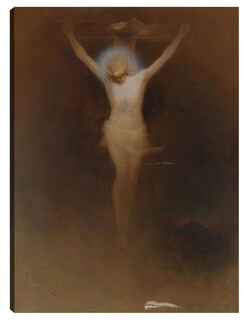 Foto 1 | Cuadro Decorativo - Cristo En La Cruz (1891)- Karl Wilhelm Diefenbach - Religión - 28x36 - Impresión En Lienzo - F