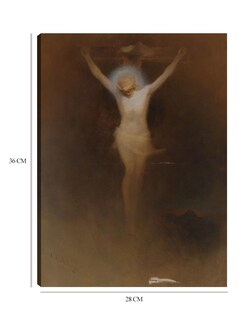 Foto 6 | Cuadro Decorativo - Cristo En La Cruz (1891)- Karl Wilhelm Diefenbach - Religión - 28x36 - Impresión En Lienzo - F
