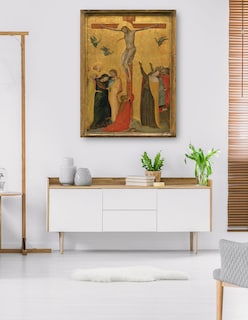 Foto 5 | Cuadro Decorativo - La Crucifixión, C. 1320/1325- Bernardo Daddi - Religión - 28x36 - Impresión En Lienzo - Fine Art T