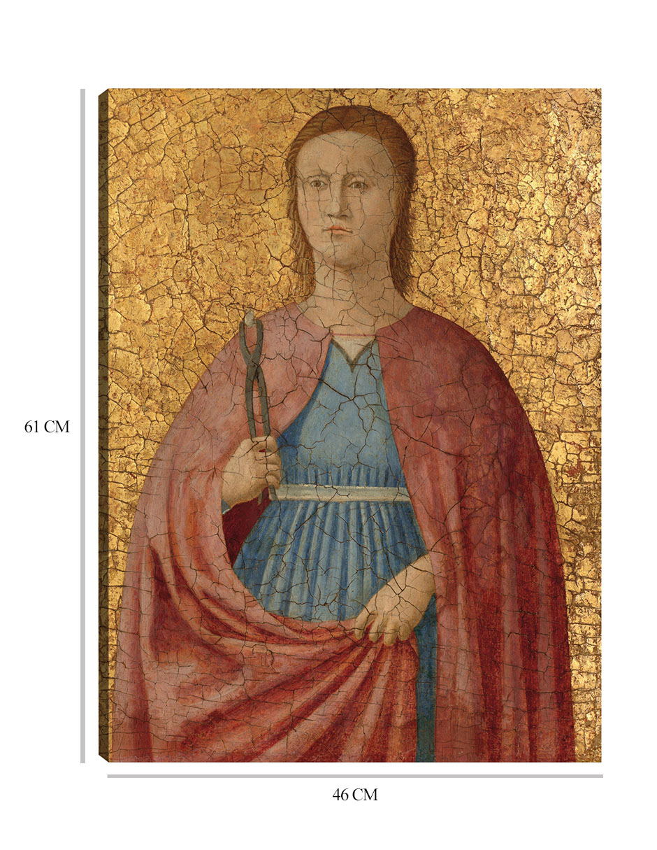 Foto 6 | Cuadro Decorativo - Santa Apolonia- Attributed To Piero Della Francesca - Religión - 46x61 - Impresión En Lienzo