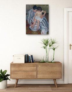 Foto 3 | Cuadro Decorativo - El Baño Del Niño- Mary Cassatt - Fotografía - 46x61 - Impresión En Lienzo - Fine Art Tj
