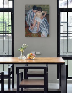Foto 4 | Cuadro Decorativo - El Baño Del Niño- Mary Cassatt - Fotografía - 46x61 - Impresión En Lienzo - Fine Art Tj