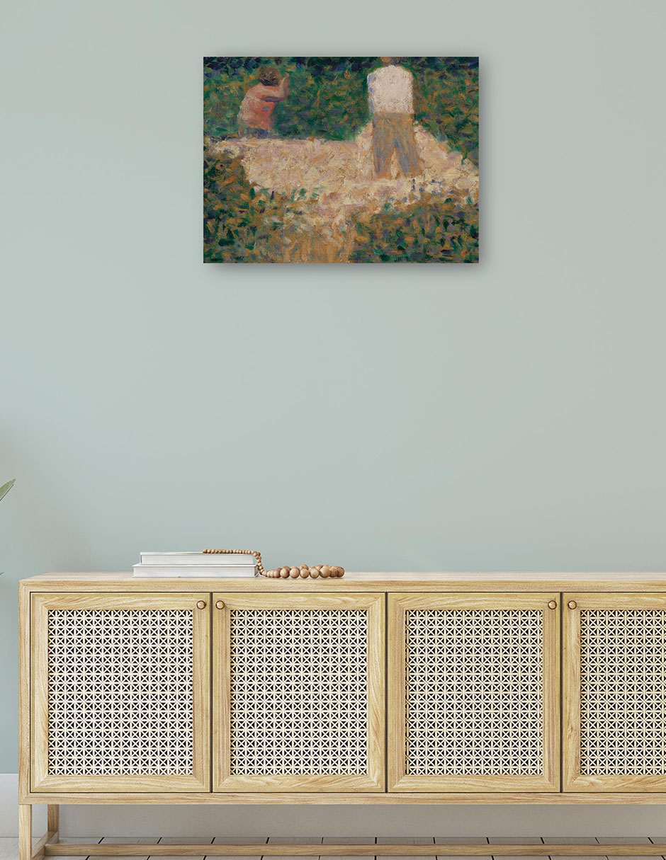 Foto 5 pulgar | Cuadro Decorativo - Dos Rompepiedras (ca. 1881)- Georges Seurat - Fotografía - 28x36 - Impresión En Lienzo - Fine Art