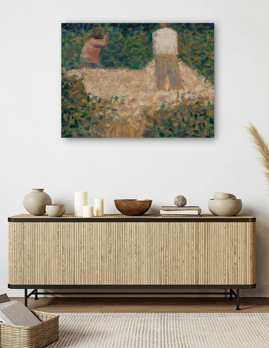 Foto 5 | Cuadro Decorativo - Dos Rompepiedras (ca. 1881)- Georges Seurat - Fotografía - 28x36 - Impresión En Lienzo - Fine Art