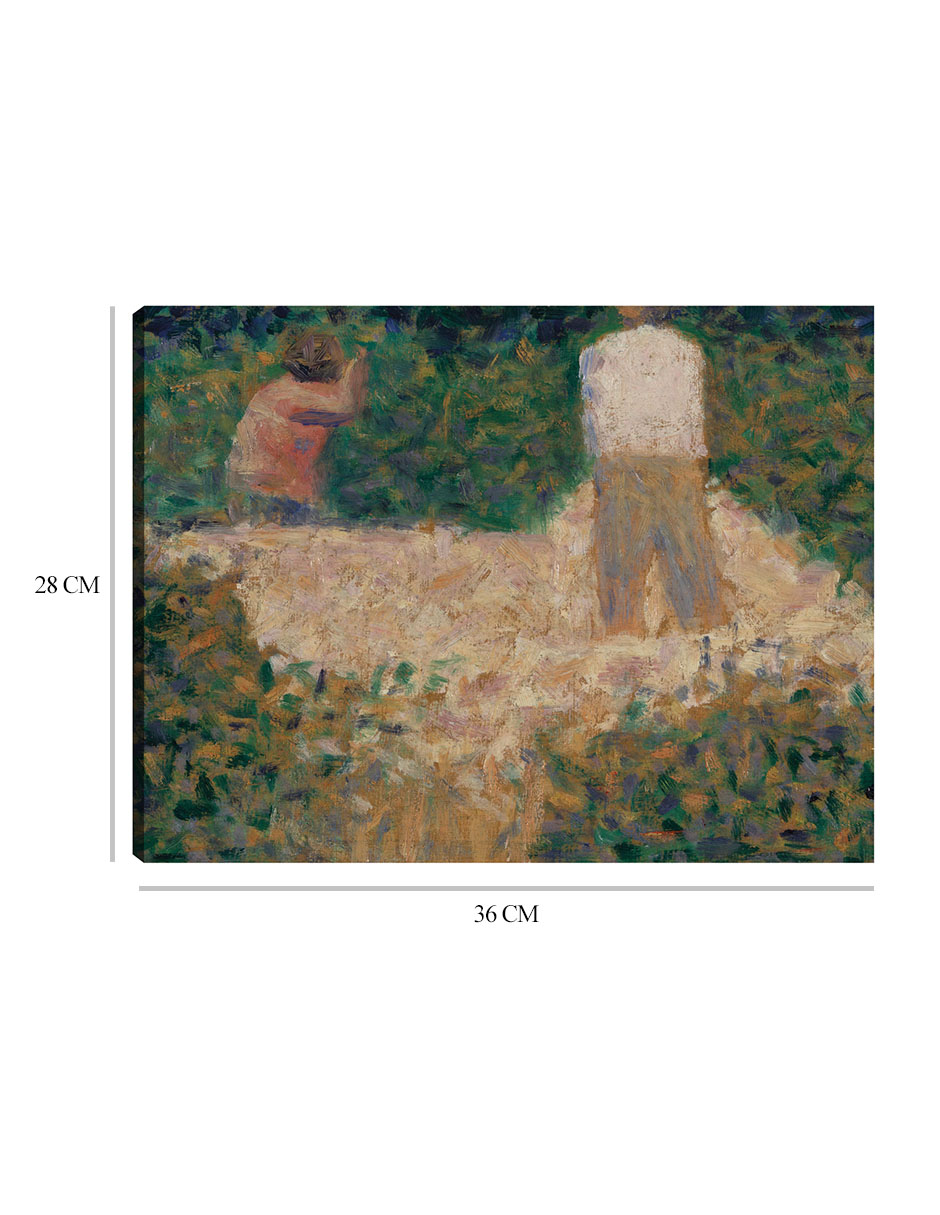 Foto 7 pulgar | Cuadro Decorativo - Dos Rompepiedras (ca. 1881)- Georges Seurat - Fotografía - 28x36 - Impresión En Lienzo - Fine Art