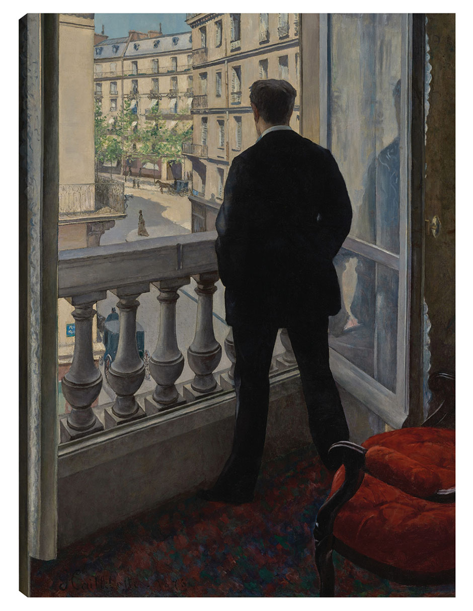 Foto 2 pulgar | Cuadro Decorativo - Joven En Su Ventana (1876)- Gustave Caillebotte - Fotografía - 69x92 - Impresión En Lienzo - F
