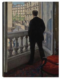 Foto 1 | Cuadro Decorativo - Joven En Su Ventana (1876)- Gustave Caillebotte - Fotografía - 69x92 - Impresión En Lienzo - F