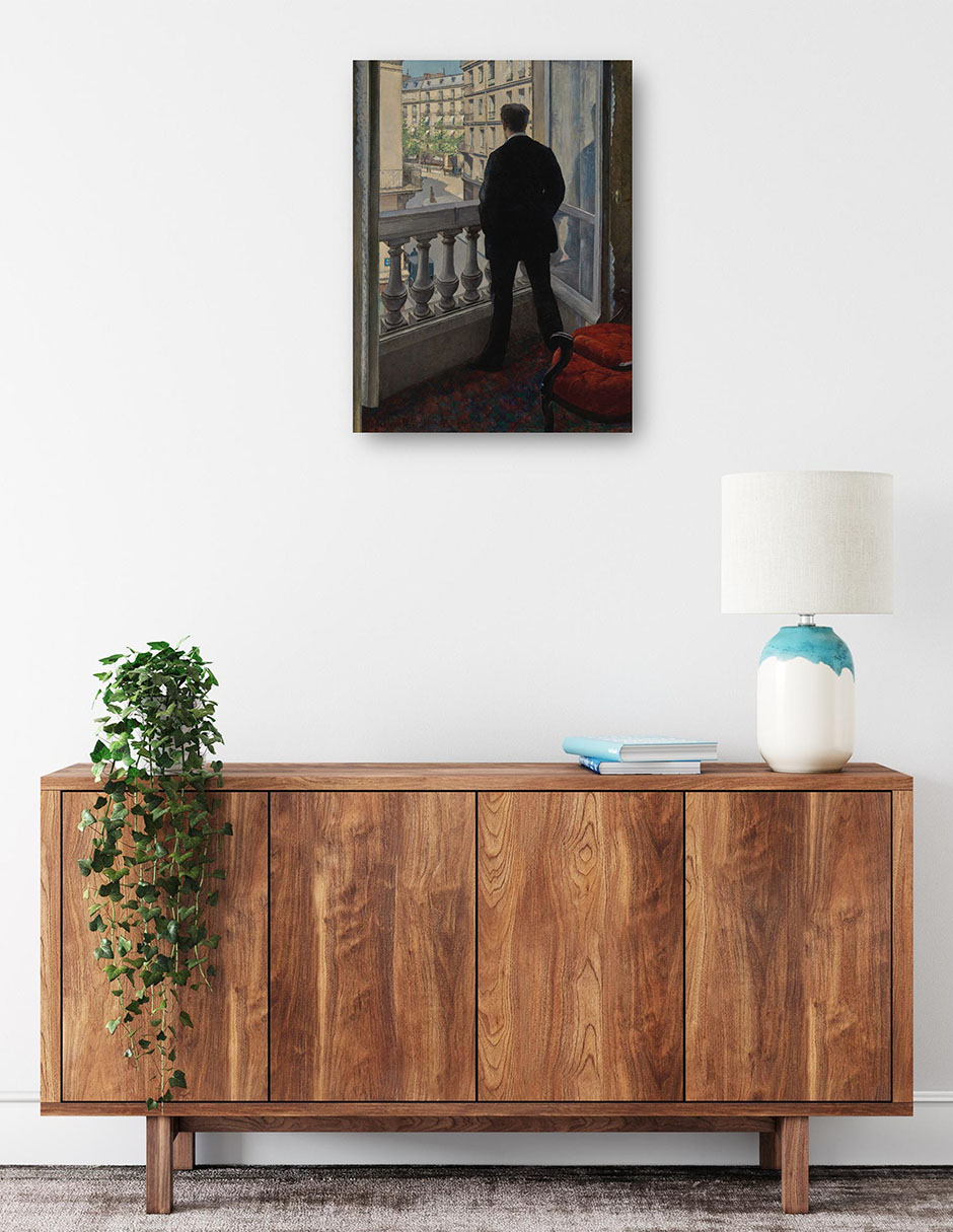 Foto 2 | Cuadro Decorativo - Joven En Su Ventana (1876)- Gustave Caillebotte - Fotografía - 69x92 - Impresión En Lienzo - F