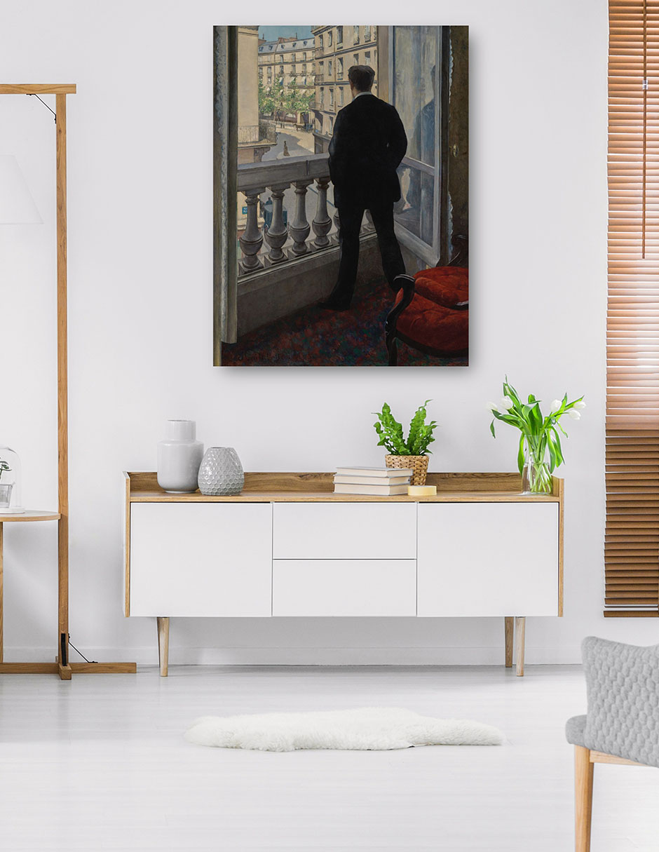 Foto 5 | Cuadro Decorativo - Joven En Su Ventana (1876)- Gustave Caillebotte - Fotografía - 69x92 - Impresión En Lienzo - F
