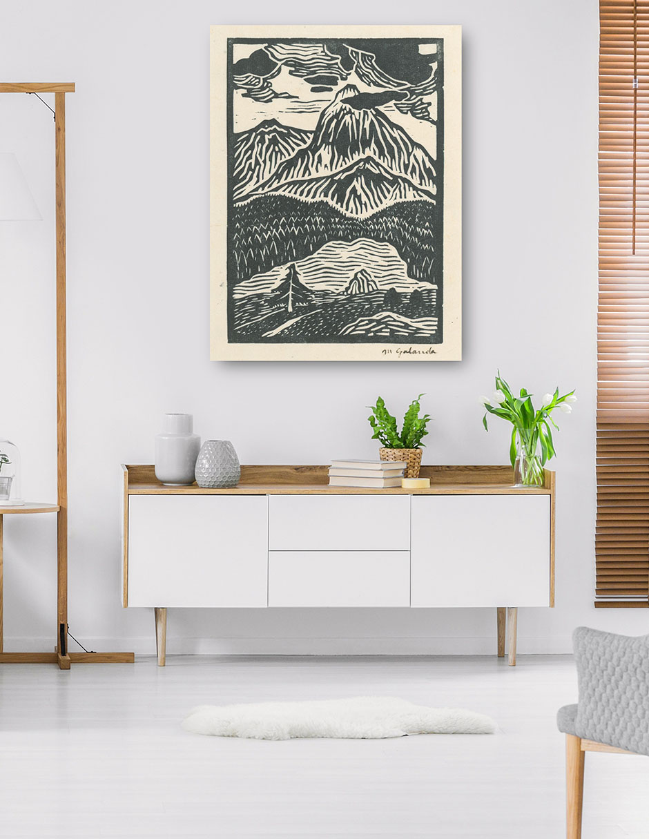 Foto 5 | Cuadro Decorativo - Otoño Ii (1924)- Mikuláš Galanda - Abstracto - 46x61 - Impresión En Lienzo - Fine Art Tj