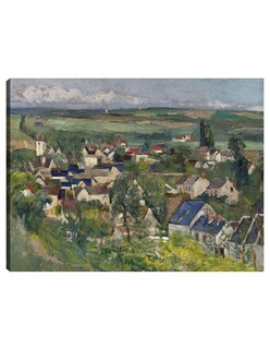 Foto 1 | Cuadro Decorativo - Auvers, Vista Panorámica (1873)- Paul Cézanne - Religión - 69x92 - Impresión En Lienzo - Fine Ar