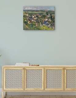 Foto 4 | Cuadro Decorativo - Auvers, Vista Panorámica (1873)- Paul Cézanne - Religión - 69x92 - Impresión En Lienzo - Fine Ar