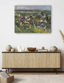 Foto 5 | Cuadro Decorativo - Auvers, Vista Panorámica (1873)- Paul Cézanne - Religión - 69x92 - Impresión En Lienzo - Fine Ar