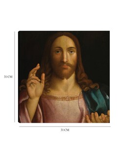Foto 6 | Cuadro Decorativo - Cristo El Redentor- Francesco Bissolo - Religión - 31x31 - Impresión En Lienzo - Fine Art Tj