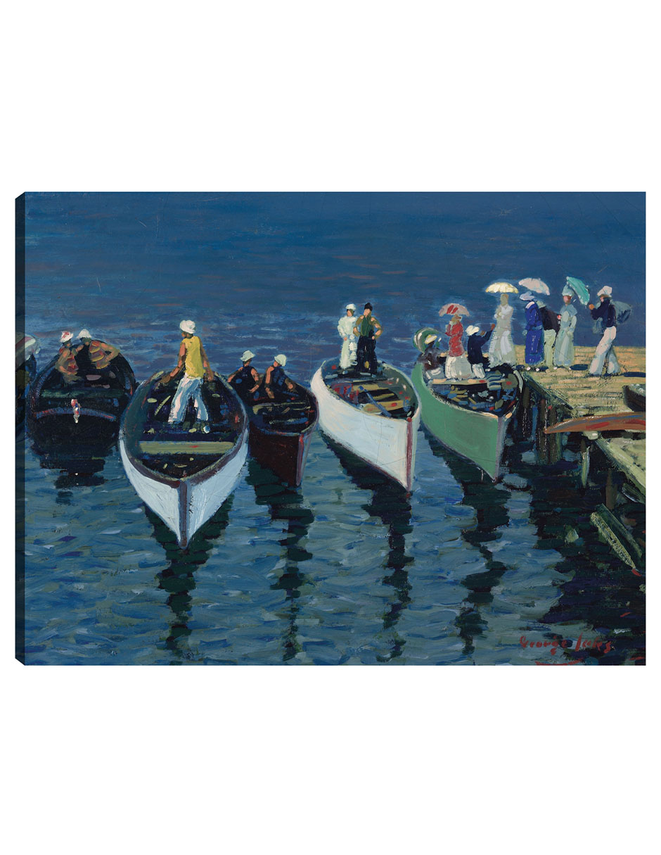 Foto 2 pulgar | Cuadro Decorativo - Vacaciones En El Hudson (c. 1912)- George Luks - Religión - 28x36 - Impresión En Lienzo - Fine Ar