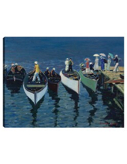 Foto 1 | Cuadro Decorativo - Vacaciones En El Hudson (c. 1912)- George Luks - Religión - 28x36 - Impresión En Lienzo - Fine Ar