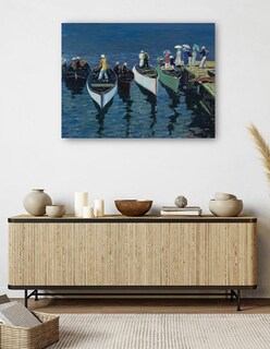 Foto 5 | Cuadro Decorativo - Vacaciones En El Hudson (c. 1912)- George Luks - Religión - 28x36 - Impresión En Lienzo - Fine Ar
