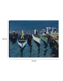 Foto 6 | Cuadro Decorativo - Vacaciones En El Hudson (c. 1912)- George Luks - Religión - 28x36 - Impresión En Lienzo - Fine Ar