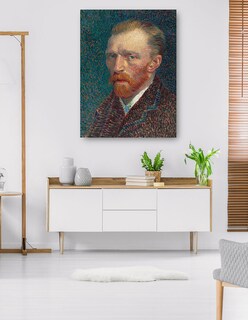 Foto 5 | Cuadro Decorativo - Autorretrato 1887- Vincent Van Gogh - Fotografía - 46x61 - Impresión En Lienzo - Fine Art Tj