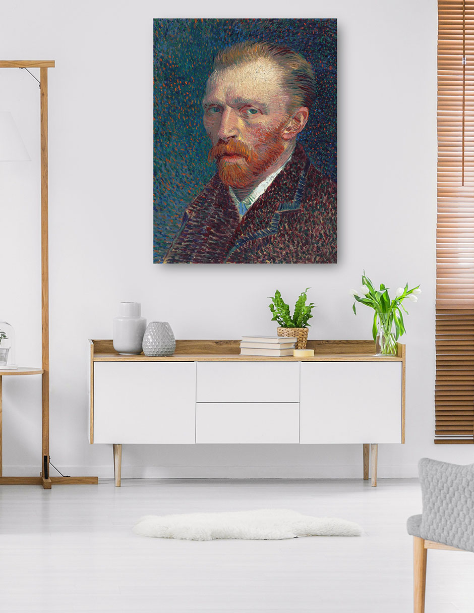 Foto 6 pulgar | Cuadro Decorativo - Autorretrato (1887)- Vincent Van Gogh - Fotografía - 46x61 - Impresión En Lienzo - Fine Art Tj