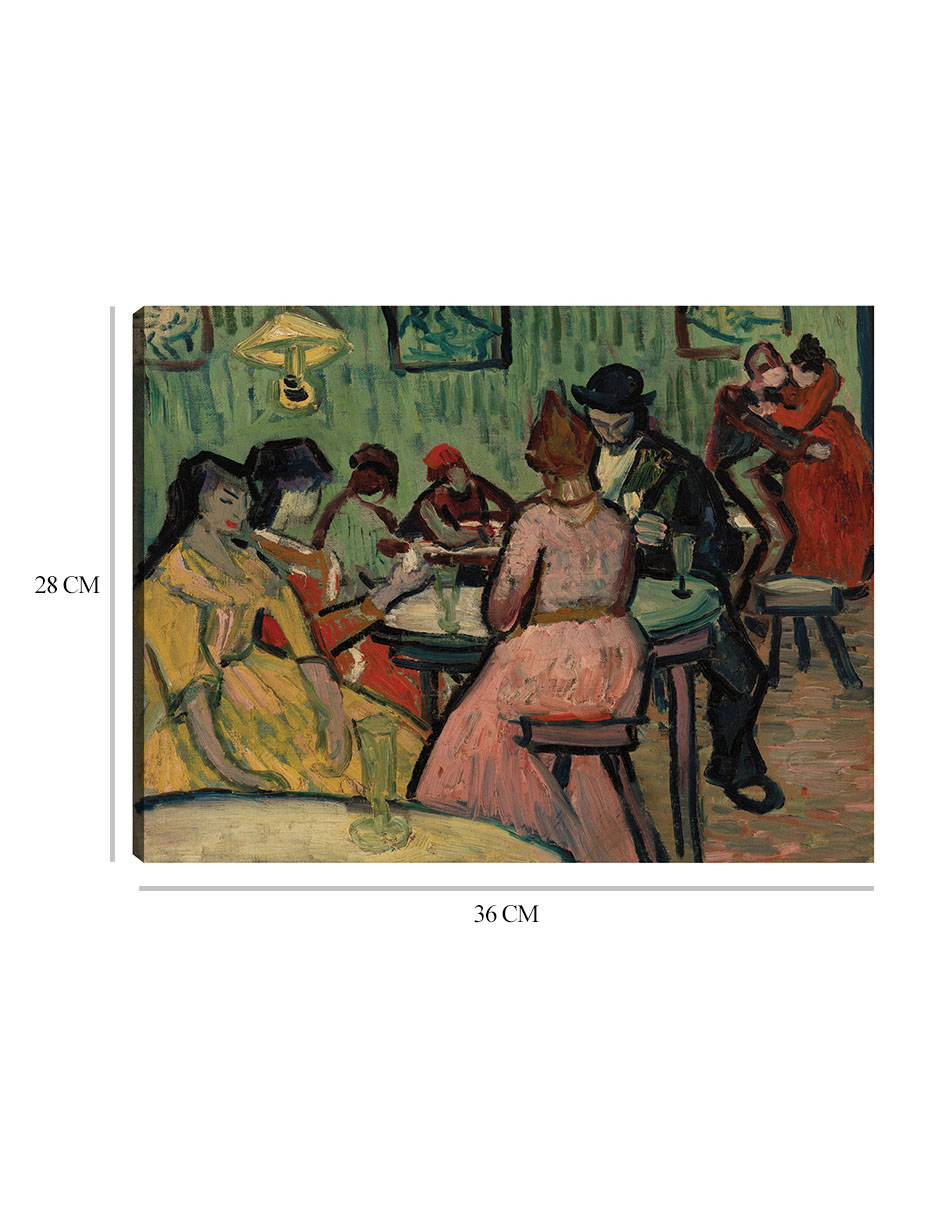 Foto 7 pulgar | Cuadro Decorativo - El Burdel (le Lupanar) (1888)- Vincent Van Gogh - Religión - 28x36 - Impresión En Lienzo - Fine