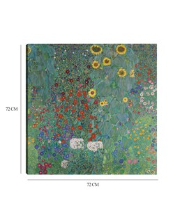 Foto 6 | Cuadro Decorativo - Jardín De La Cabaña Con Girasoles (1907)- Gustav Klimt - Floral - 72x72 - Impresión En Lie