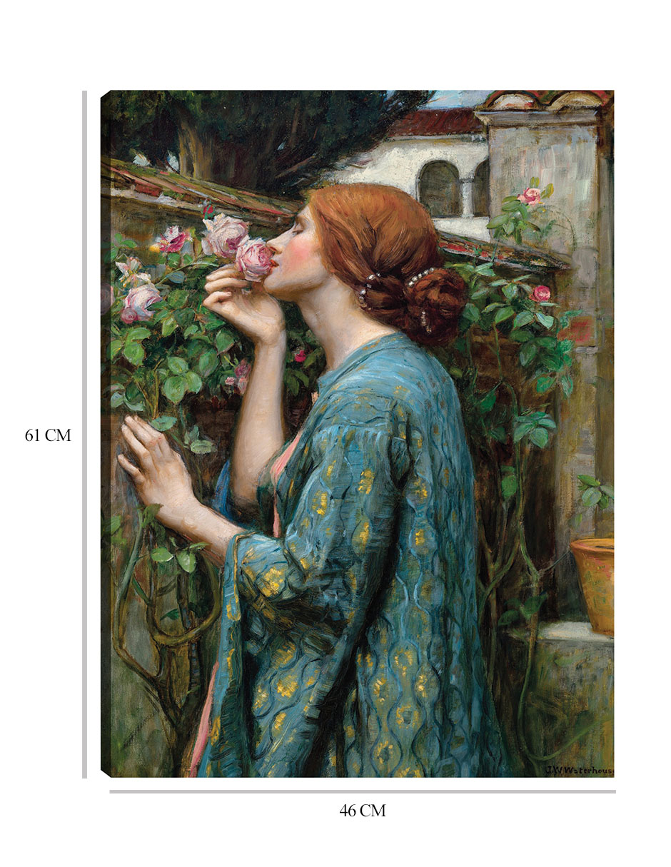 Foto 7 pulgar | Cuadro Decorativo - El Alma De La Rosa (1908)- Gustave Caillebotte - Fotografía - 46x61 - Impresión En Lienzo - Fin